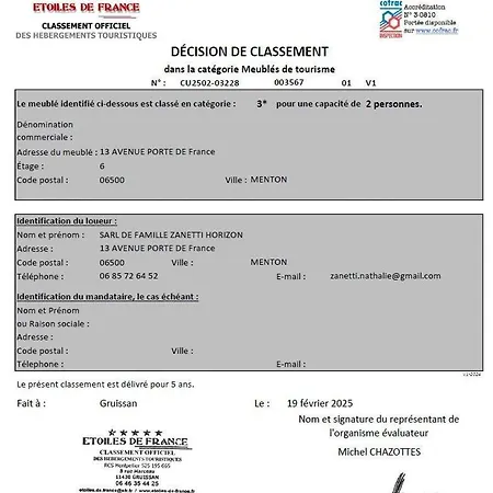 Front De - Parking Prive - Classe Meuble 3 Etoiles Lejlighed *